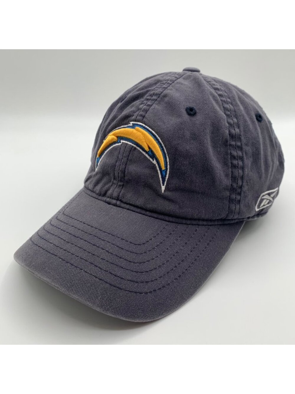San Diego Chargers NFL Navy Blue Reebok Stretch Fitted Hat Mens One Size